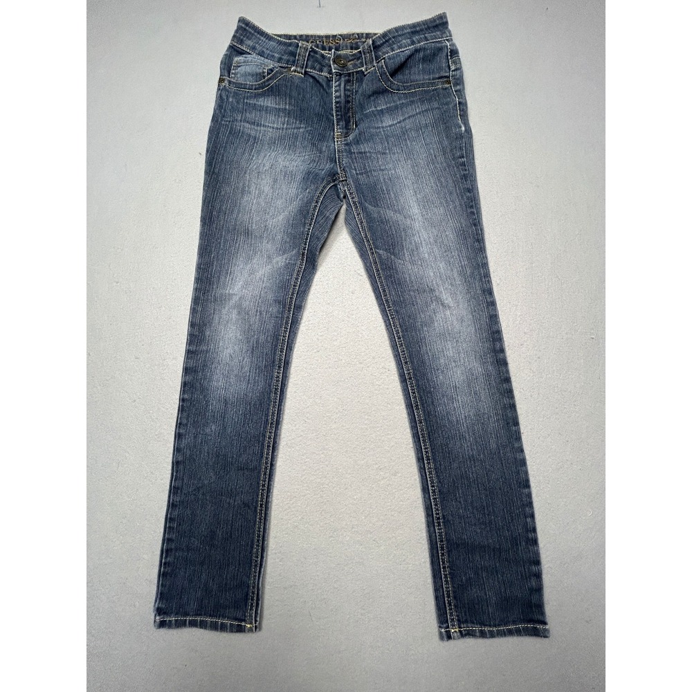Guess Jeans Cotton Blend Blue Denim Size 14 Girls